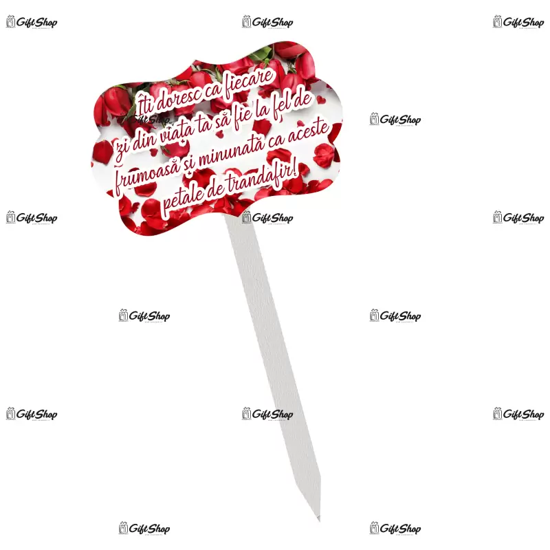 Iti doresc ca fiecare zi, topper lemn, model a